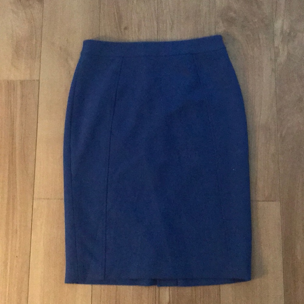 Blue Pencil Skirt